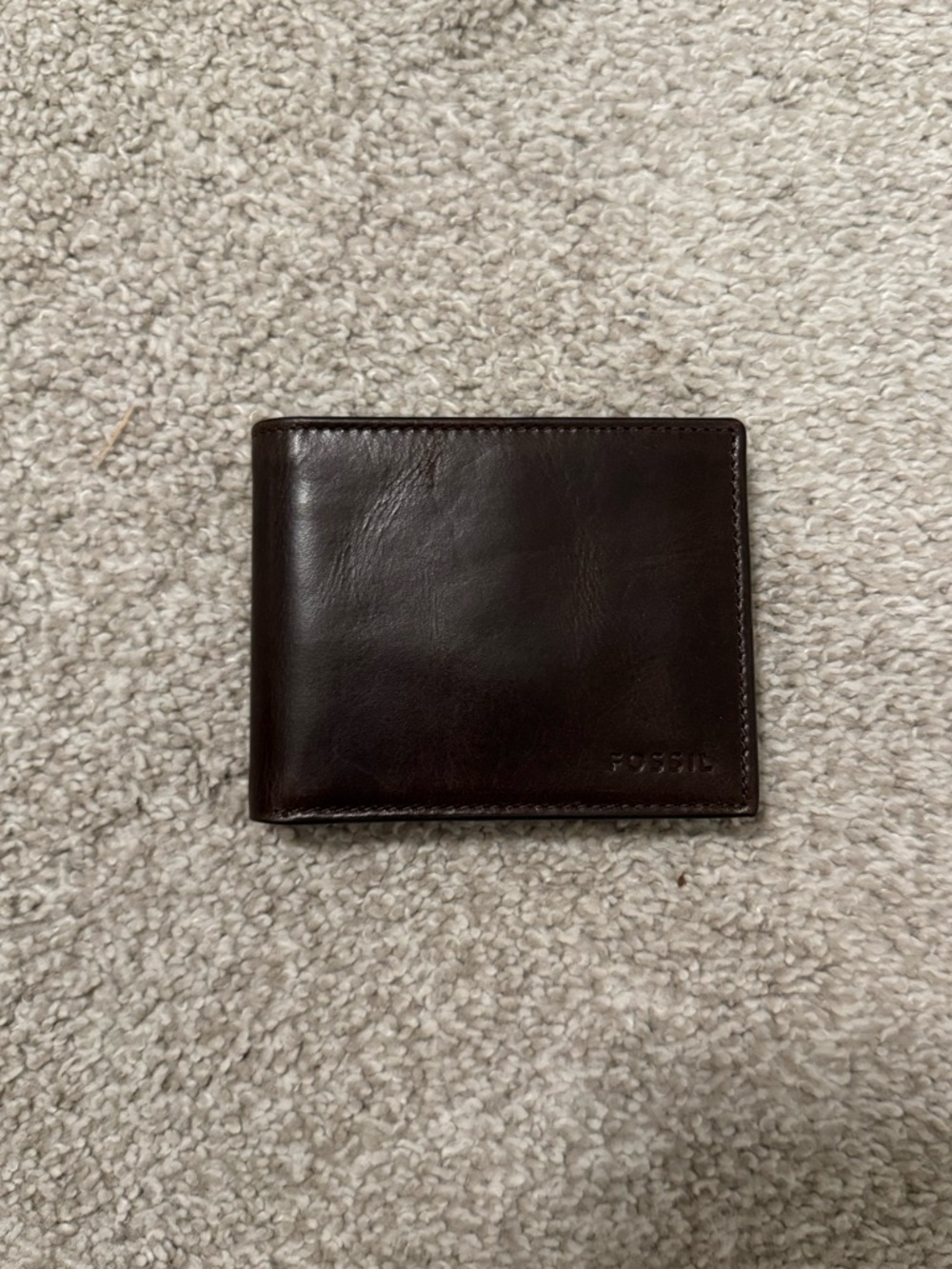 Fossil Leather RFID Bifold with Flip ID Wallet